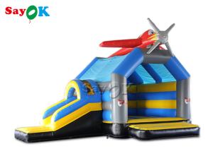 Wholesale Airplane Inflatable Jumping Bouncer Castles With Water Slide from china suppliers