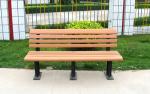 Street Patio Outdoor Recycled Plastic Benches With Sandblasting Powder Coating