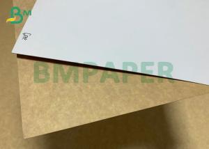 Wholesale 90cm Roll 250g 300g White Coated Brown Kraft Board For Food Packaging Box from china suppliers