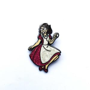 Wholesale Black Nickel Zinc Alloy Cinderella Custom Hard Enamel Pins Featuring Glitter And Pearl Colors from china suppliers