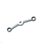 Glass Hardware Fitting Lost Wax Casting Stainless Steel 180 Degree Two Arms