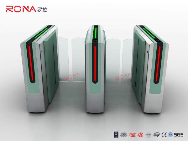 304 SS Sliding Barrier Gate Turnstile Card Swipe Fingerprint Security Entrance