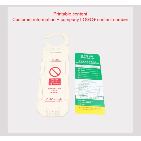 BOSHI Customized Color Abs Engineering Plastic Material Sealed Lockout Tags