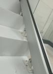 Customizable 12mm Aluminum U Channel Glass Railing 304 SS Handrail Frameless