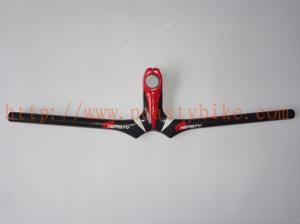 Wholesale HB-NT14bicycle parts full carbon bicycle handlebar cycling MTB bike handlebar in red from china suppliers
