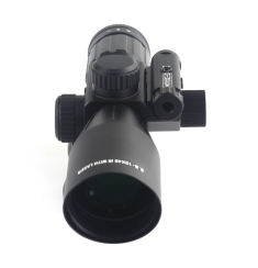 2.5-10X Magnification Black Laser Optic Scope with Red Laser Sight Hunting Essential