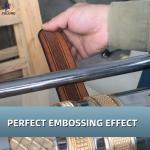 Precision hydraulic genuine leather belt embossing machine