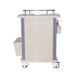 Mobile Plastic Emergency Hospital Medicine Trolley With 4 Drawers