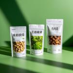 ECO Friendly Recyclable Snack Bags with Window Compostable PLA Material for