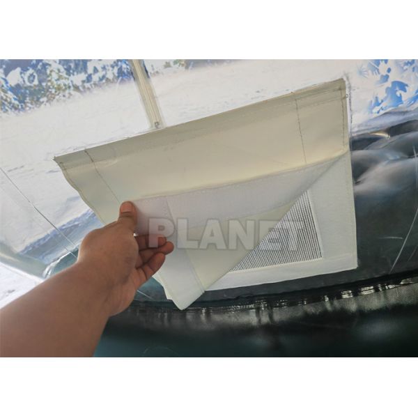 3m Inflatable Christmas Background Wall Snow Globe Human Snow Globe Photo Booth With Inflatable Bottom