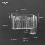 Damage Free Wall Mount Plastic Bathroom Caddy Holder For Kitchen Office Desk