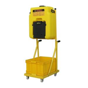 Wholesale Trolley portable eyewash emergency eyewash 16 gallon 53L ABS portable eye wash station, plastic emergency eye wash from china suppliers