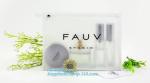 Portable Clear PVC Slider Zipper Cosmetic Makeup Bag, Water proof slider pvc