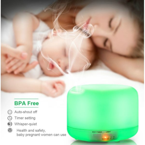 300ml Ultrasonic Aroma Mist Diffuser With Soothing LED Mood Light 135 * 135 * 110mm