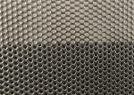 Black Power Coated Round Hole Aluminum Perforated Sheet For Windows / Doors