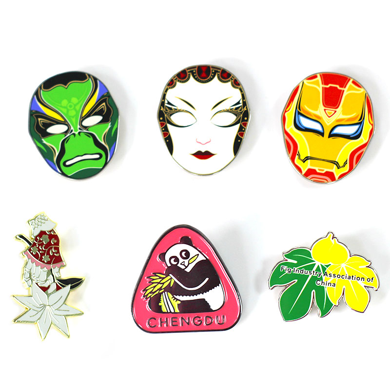Custom Metal Enamel Pins Magnetic Name Badge Brooch Manufacturer Lapel Pin Magnet Logo Customizable Gifts