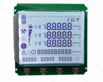 Transmissive 7 Segment LCD Module HT1623 Customized For Meter Box
