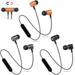 Magnetic Attraction Wireless Stereo Earphone 55cm Bluetooth Necklace Earbuds