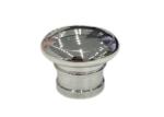 Silver Customized Logo Perfume Bottle Caps Zamak Lid For High-quality Package