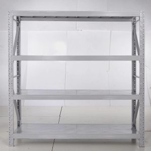 Wholesale 4 Tier Medium Duty Racking ODM Metal Rack Assembly Silver from china suppliers