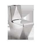 Sanitary Ware Floor Stand Golden Conjoined Toilet Luxury Diamond Dual Flush