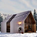 Outdoor Prefab Capsule House Minimalist Technological Aesthetics Space Capsule