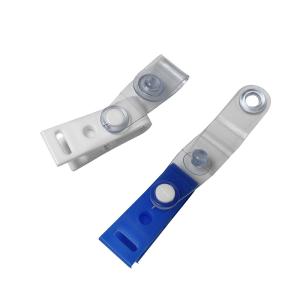 Wholesale Exclusive Blue White ID Badge Holder Clip Plastic Hanging Clip from china suppliers