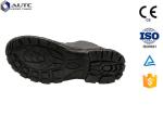 Construction Site Ppe Safety Boots , Slip On Steel Toe Boots Warehouse Black