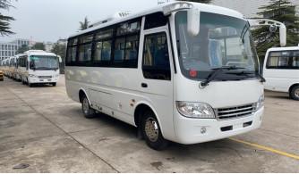 Right Hand Drive Minibus 21 Seater China Coaster Bus Euro 3 Diesel Engine 3000cc