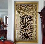Folding Stainless Steel Movable Hotel Room Divider Decorative