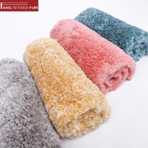 Wholesale Pink D4 Microfiber Extra Softness Shaggy Bathroom Mats Anti Slip Backing from china suppliers