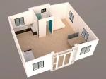 Mobile Living Container House Assembled For Portable Prefab Home