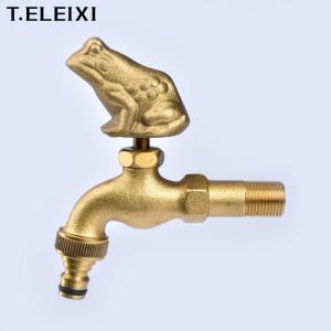 Wholesale Ceramic Cartridge Frog Handle NPT OEM Brass Bibcock from china suppliers