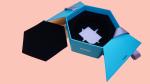 Double Flaps Luxury Rigid Boxes , Hexagon Gift Box Offset PMS UV Printing