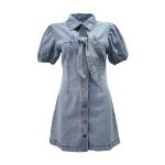 Oem Factory Manufacturer Custom Logo Elastic Slim Fit Denim Dress Street Custom