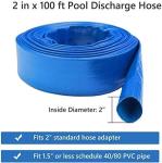 PVC Lay Flat Pump Discharge Hose With Aluminum Camlock C & E Fittings, Cam Lock