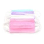 Triple Layer Surgical Mask Dust Proof Pink Face Mask Medical Use