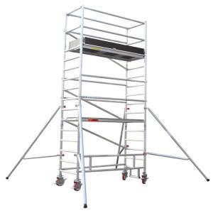 Wholesale Adjustable Height Aluminum Scaffold Platform Ladder 200kg/㎡ Safe Load from china suppliers