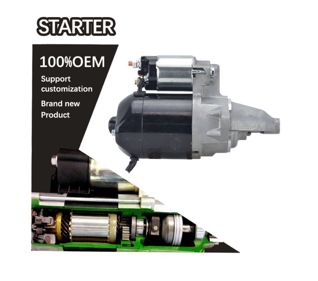 12V 8T CW STARTER 028000-9500, 028000-9501, 028000950, 0280009500, 0280009501, 128000262. 0986015781. 28100-87709-000