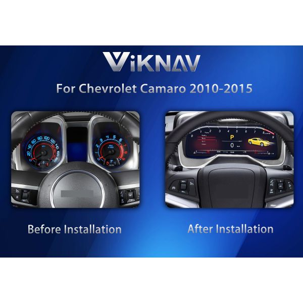 VIKNAV Digital Dash Instrument Cluster For Chevrolet Camaro 2010-2015