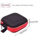 3.15x1.57 Inches Headphone Carrying Case , Earphone Storage Bag Mutispandex