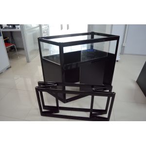 Short Foldable Aluminum Glass Showcases,Aluminum Jewellery Showcase Counter