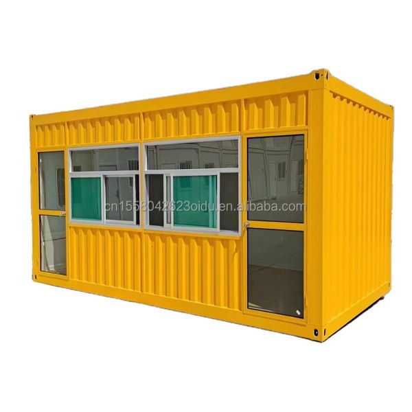 Convenience Store Kiosk Booth in Flat Pack Container for Fast-food Restaurant and Coffee Shop Log Design