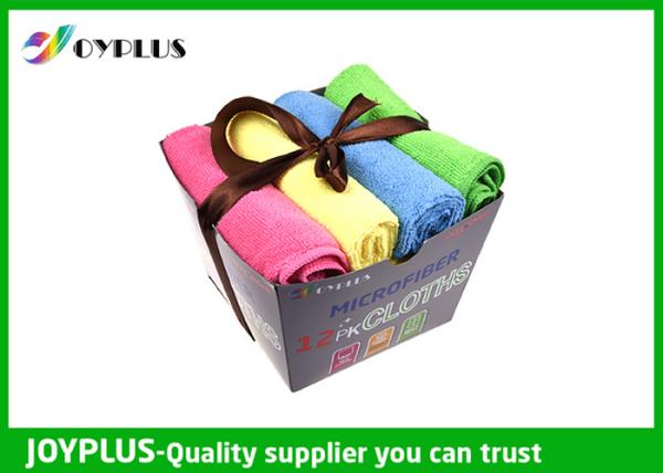 Quick Drying Microfiber Cleaning Cloth For All Purpose Cleaning OEM / ODM