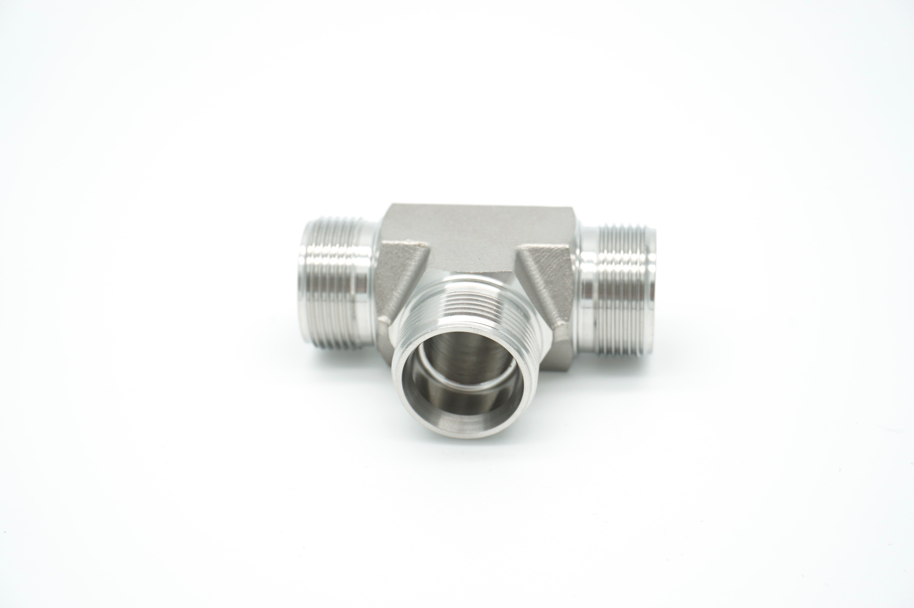 Brand New Stainless Steel Equal Tees Male Tube Adapters For Hydraulic Fittings