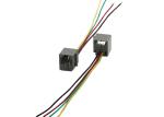 220V 8 Pin 18 AWG 200mm Telephone Receiver Cable