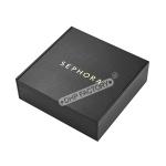 Matte Black Rigid Gift Box Lamination Rigid Paper Boxes With Gold Foil Logo