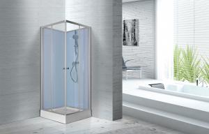 Wholesale Fitness Halls 800 X 800 X 2250mm Glass Shower Stalls With Silver Aluminum Frame from china suppliers
