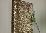 Hunky Textile Chunky Glitter Fabric Roll Wall Coverings Champagne Color