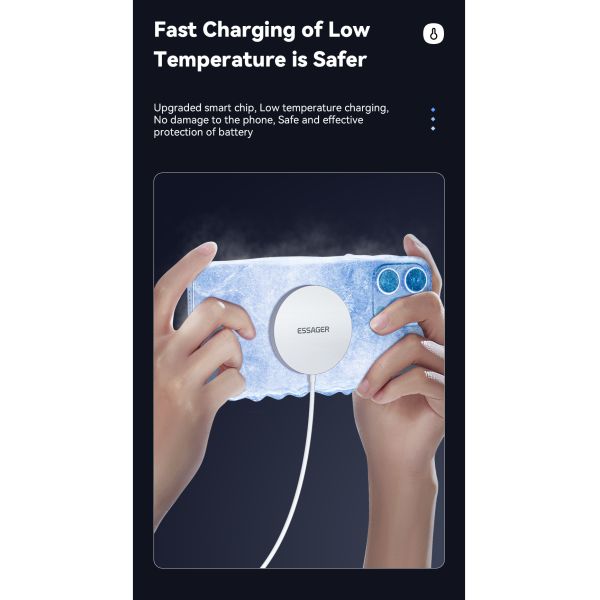 ESSAGER ES-WC07 Series 15W Quick Fast Charge Magnetic Wireless Charger for iPhone